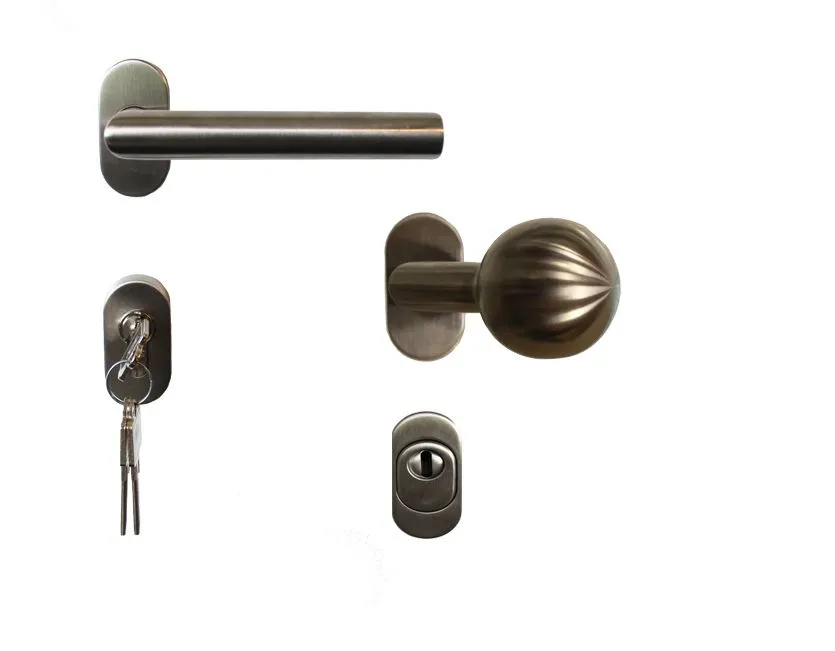 Vorlage WaWi || kuporta Edelstahl-Beschlagset home 14 Drücker/gekr. Knopf